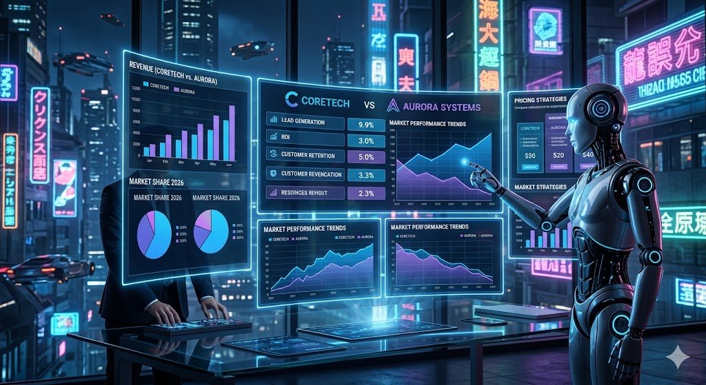 AI-Based Competitor Analysis comparing business strategies